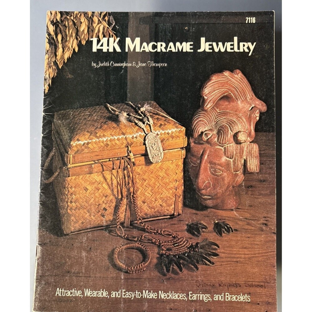 Vintage 1976 - 14k Macramé Jewelry By Judith Cunningham And Jane Thompson